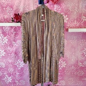 CJ Banks Multicolor Striped Cape